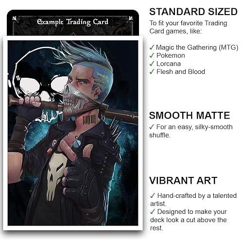 Fantasy North - Sid Wilde - Skull Gang Member - 100 Smooth Matte TCG  Trading Card Sleeves - Fits Magic MTG Commander Pokemon and Other Card  Games - Playing Card Sleeves in Saudi Arabia | Whizz Protective Sleeves