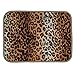 BDK Carpeted 4 Piece Mat Leopard Animal Print Auto Car Vehicle Universal Fit (Beige)