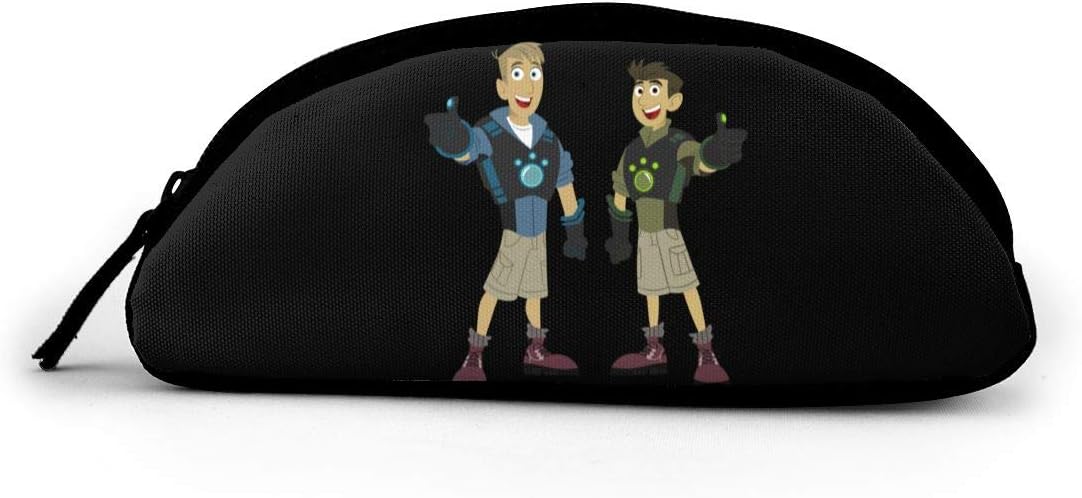 Wild Kratts Unisex Novel Cylinder Pencil Case Stationary Bag Cosmetic Bag Wash Bags