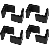 uxcell 34mm x 34mm x 3mm L Shape Furniture Angle Rubber Pad Foot Leg Cover Protector 8PCS