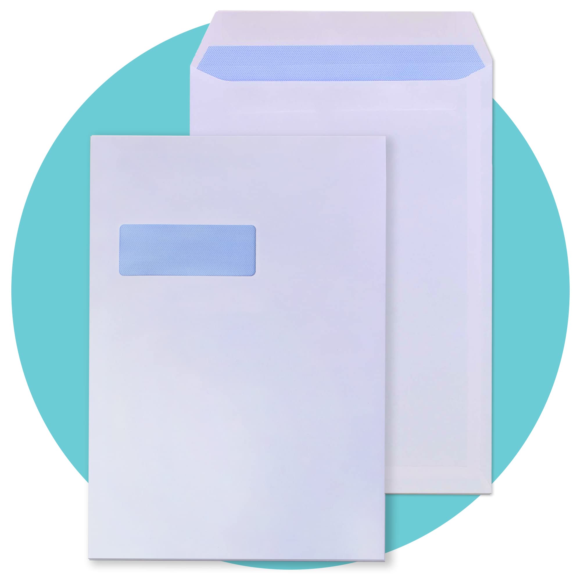 Triplast 50 x C4 Window Self Seal Security Envelopes (Size: 324x229mm) | Address Window, Self Sealing & Printer Safe Mailing Paper Envelopes | Ideal for Everyday Home, Office & Commercial Use — image 1