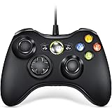 VOYEE Controller Replacement for Xbox 360 Controller, Wired Controller with Upgraded Joystick Compatible with Microsoft Xbox 