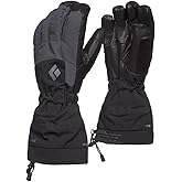 BLACK DIAMOND Men's Soloist Gloves, Waterproof BD.Dry, Ski/Snow, Insulated | goatskin leather palm, PrimaLoft insulation, soft fleece lining, for hiking, camping, running, backpacking, and emergencies