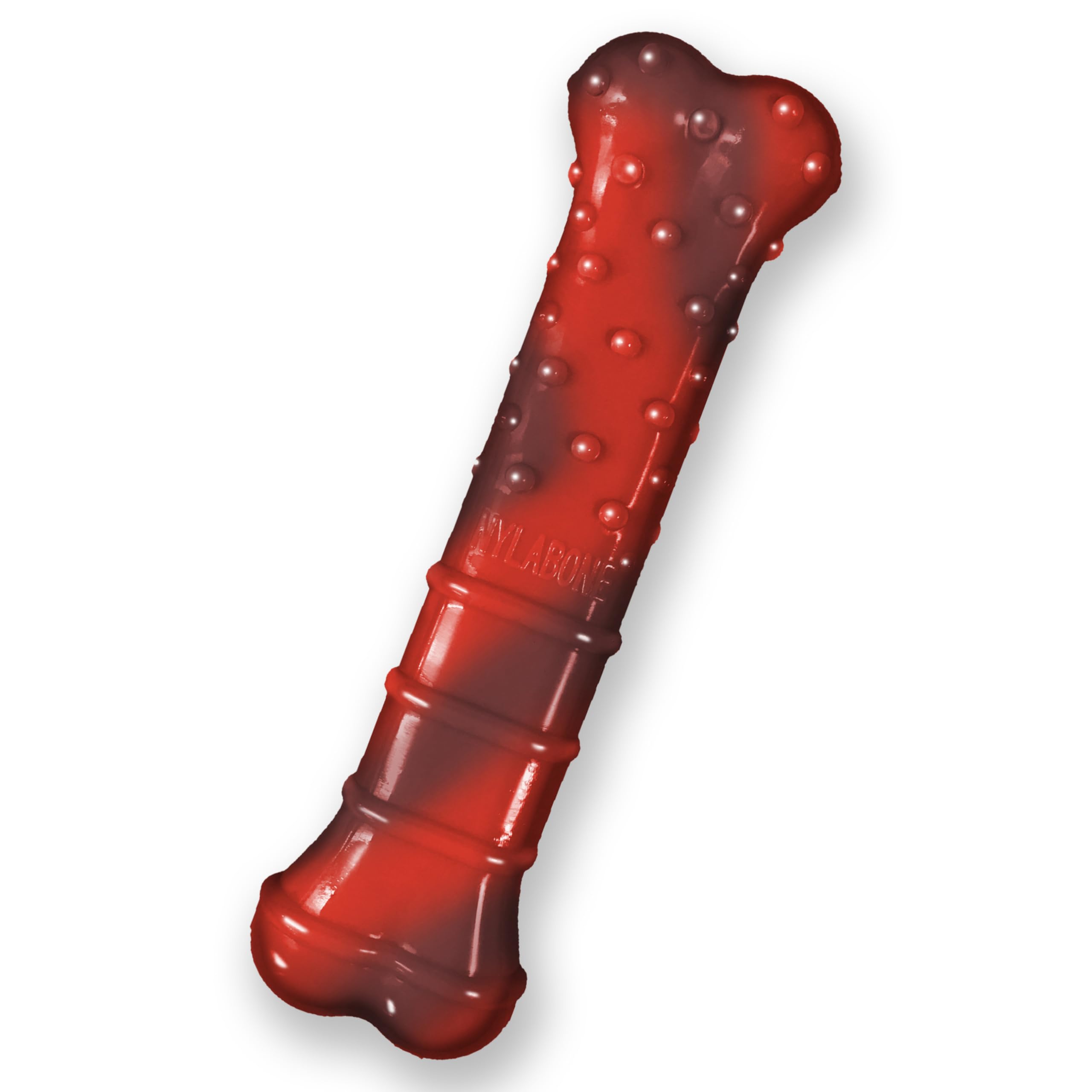 Nylabone Extreme Tough Dog Chew Toy Bone, Durable, Cleans Teeth, Beef Jerky Flavour, Medium, for Dogs Up to 16 kg