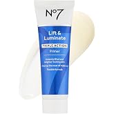 No7 Lift &amp; Luminate Makeup Primer, 30ml | Hydrating Formula, Niacinamide, Creates Smooth Base, Illuminates Skin Glow