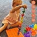 Skoolzy Pegboard Stacking Toddler Toys - Crystal Peg Board Puzzles for Toddlers, Montessori Toys for 1, 2, 3 Year Old Boys and Girls | Educational Fine Motor Skills Building Blocks