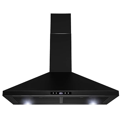Golden Vantage Wall Mount Kitchen Range Hood with Touch Panel