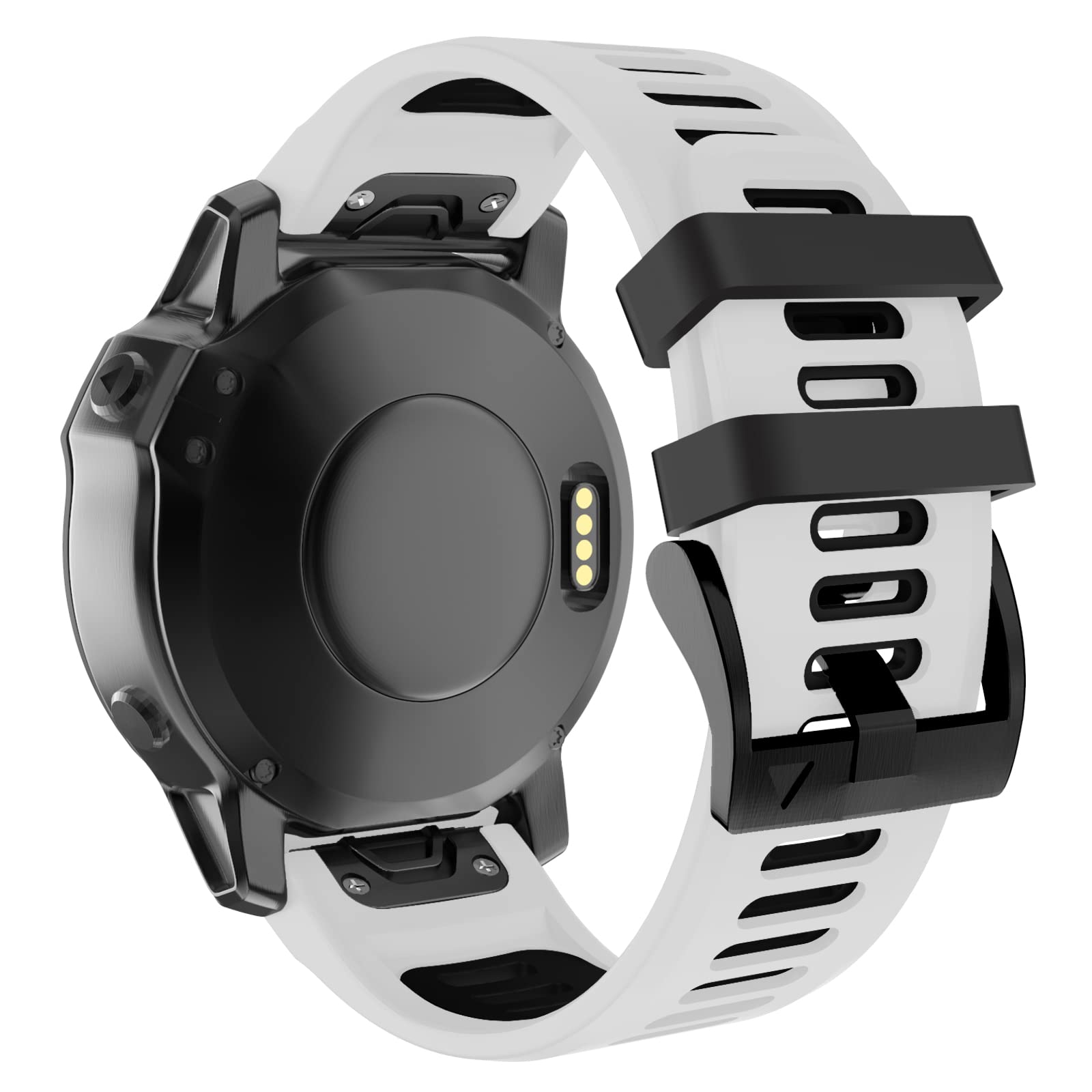 MYSNBKN Garmin Fenix 6 Strap, 22MM Width Silicone bands Fit for Garmin Fenix 6/Fenix 6 Pro/Fenix 5/Fenix 5 Plus/Fenix 7/Forerunner 935/Forerunner 945/Approach S60/Quatix 5