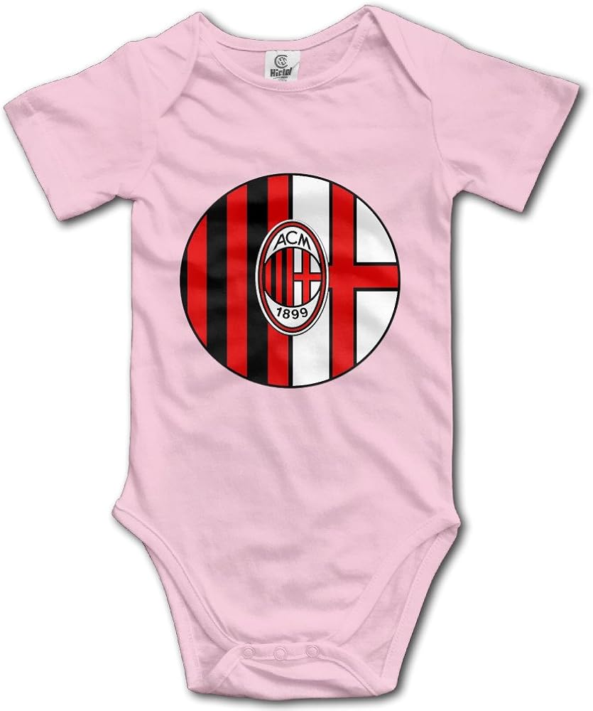Amazon Com Immazm Milan Ac Football Team Logo Baby Climbing Clothes Bodysuit Books