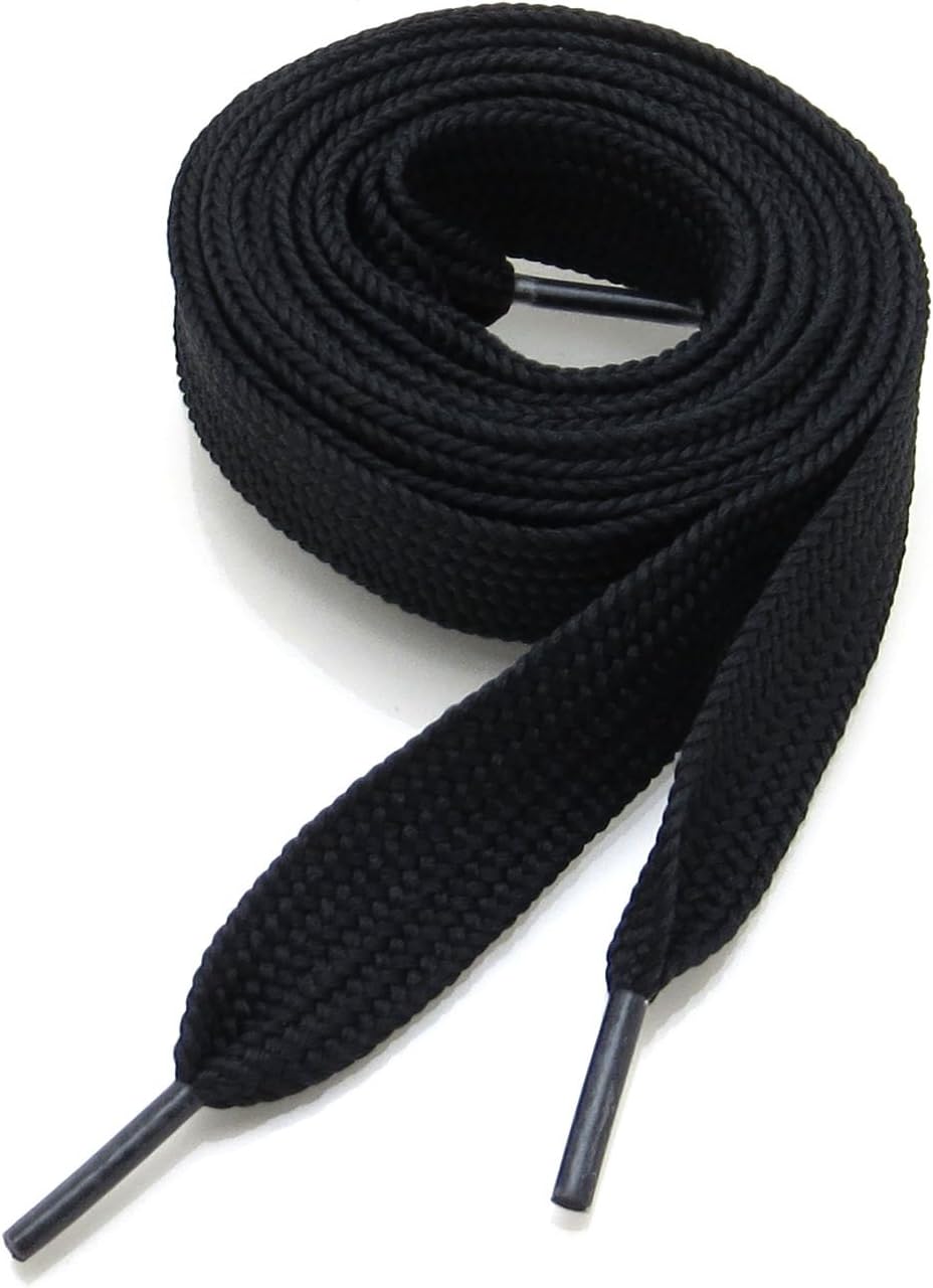 Thick Flat 3/4" Wide Shoelaces Solid Color for All Shoe Types
