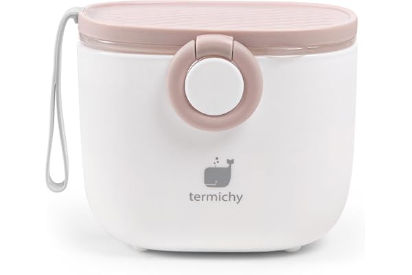 Termichy Baby Formula Dispenser, Portable Formula Dispenser Container with Scoop and Carry Handle for Travel Outdoor Activiti
