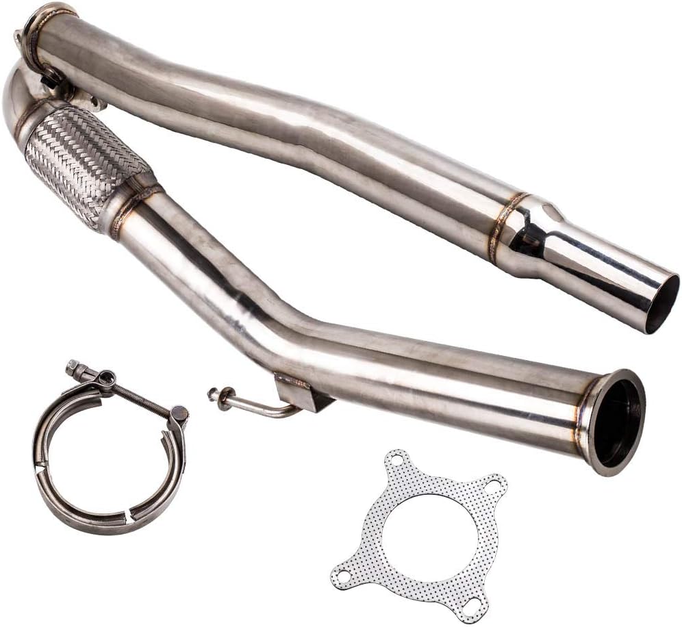 Stainless Steel Downpipe 3" Turbo Down Pipe for Audi A3 2.0L 06-2010 Gti Jetta