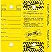 Self Laminating Self Protecting Versa Tags Key Tags with Rings (250 per Box) (Yellow) primary