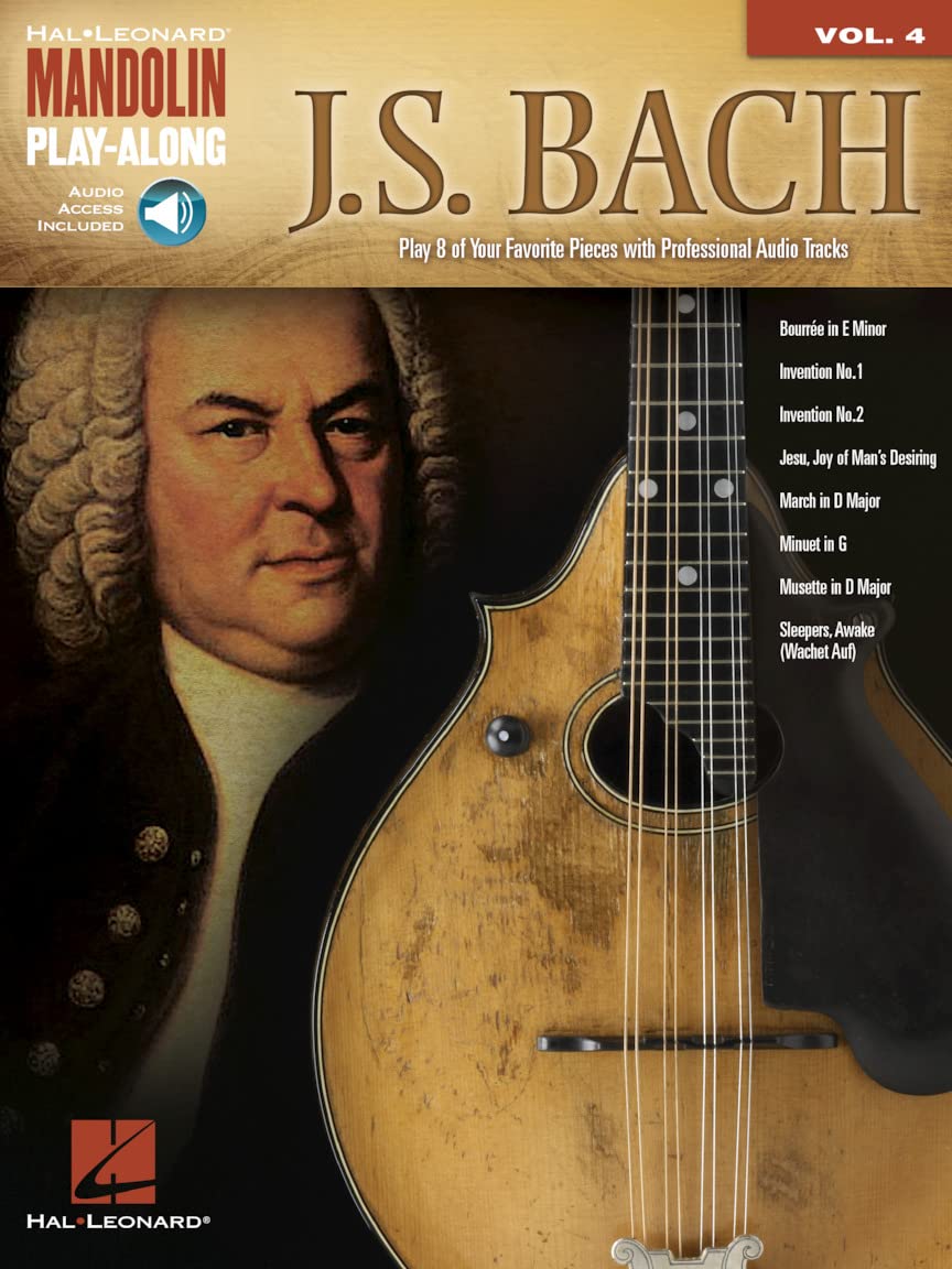 J.S. Bach. Mandolin. Includes Audio Online: Mandolin Play-Along Volume 4 (Hal Leonard Mandolin Play-Along)