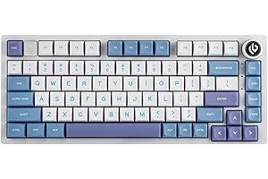 EPOMAKER x LEOBOG Hi75 Aluminum Alloy Wired Mechanical Keyboard, Programmable Gasket-Mounted Gaming Keyboard with Mode-Switch