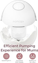 Momcozy M6 Wearable Double Electric Breast Pump Gray view 2