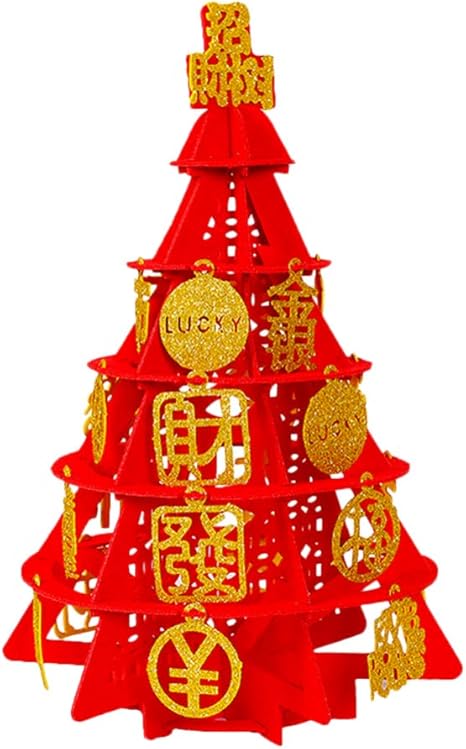 Amosfun 2020 Chinese Decorations of the New Year Lucky Money Tree