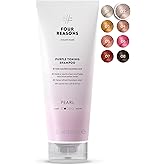 FOUR REASONS Pearl Blonde Hair Toner & Color Depositing Shampoo - Sulfate Free, Vegan, Color Treated Hair, 8.45 Fl Oz (Pearl)