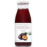 POMONA Organic Pure Plum Juice, 8.4 Ounce Bottle (Pack of 12), Cold Pressed Organic Juice, Non-GMO, No Sugar Added, Not from 