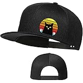 Tijeyi Snapback Hats for Boys Mens Snapback Hats Flat Bill Brim Women's Baseball Cap Cute Funny Hat Trucker Dad Hat