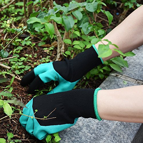 image for DINOKA Garden Genie Gloves Waterproof Garden Gloves With Claws for Dig