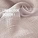 JIN CHAN Linen Like Sheer Curtain Panels for Bedroom Sheer Curtains Rod Pocket Draps for Living Room 63 inches Long 2 Panels Taupe