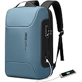 BANGE Anti Theft Business Backpack, Men Work Backpacks with USB C Charging Port, Slim Laptop Backpack for 15.6 Inch, Airplane Travel Backpack for Men and Women