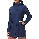 HOTSUIT Jackets for Women Fleece Lined Softshell Fall Coats 2025 Windbreaker Long Coat for Outdoor Hiking