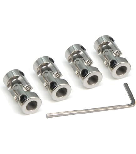 Pièce Modélisme RC 3 Joints Universels Rotatifs 4-6mm Pour Arbres RC - Accouplement Acier Avec Vis Et Clé Accouplement Arbre 4mm 6mm Pièce Modélisme RC 3 Joints Universels Rotatifs 4-6mm Pour Arbres RC - Accouplement Acier Avec Vis Et Clé Accouplement Arbre 4mm 6mm