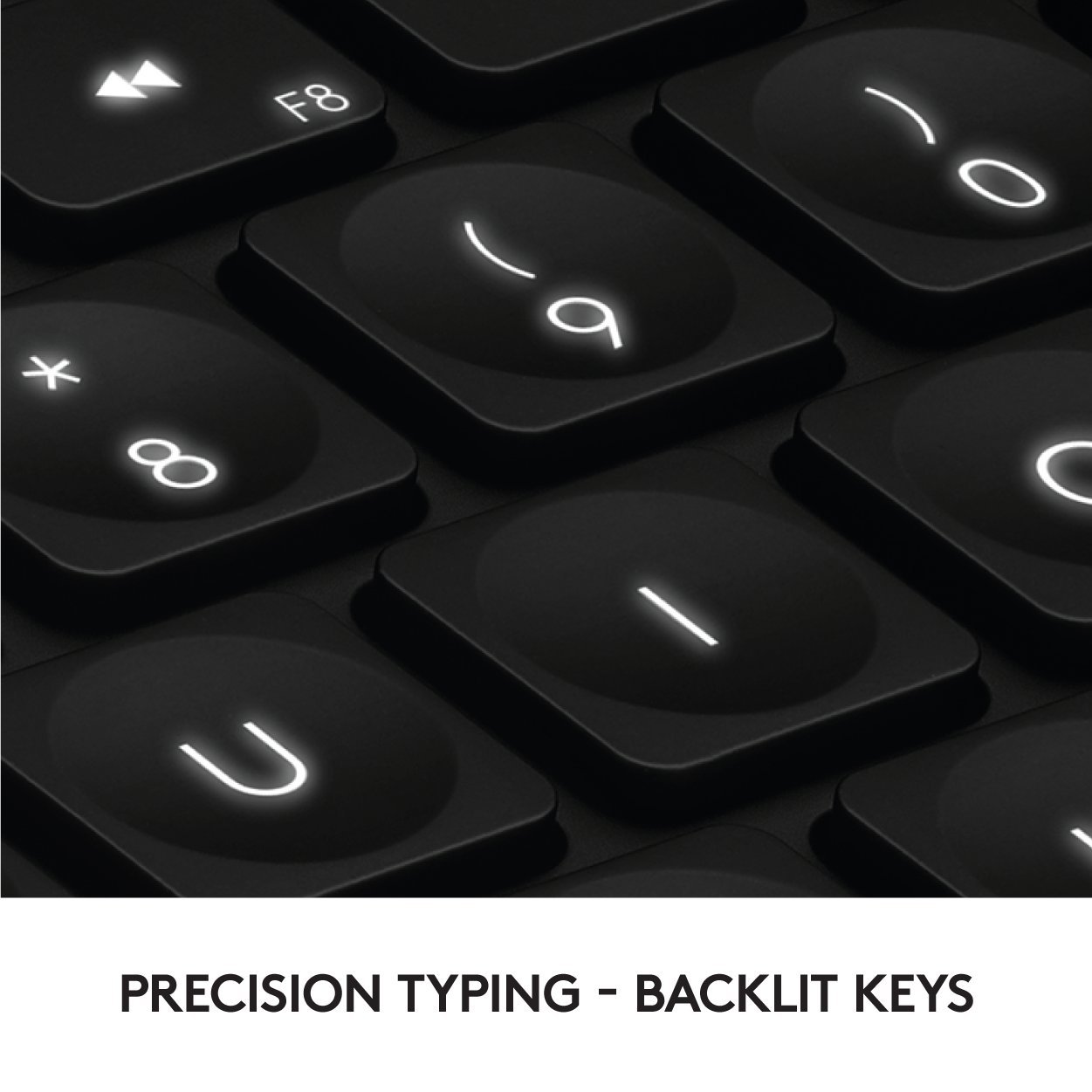 Logitech Craft Advanced with Creative Input Dial - Keyboard - backlit - Bluetooth, 2.4 GHz - UK English