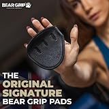 BEAR GRIP Neoprene Gym Gloves Open-Hand Grips - Hygienic Weight Lifting view 3