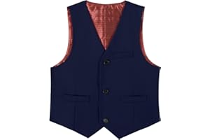 Zoushen Boys Formal Suit Vest Solid Vest for Toddler Kids Formal Wedding Outfit