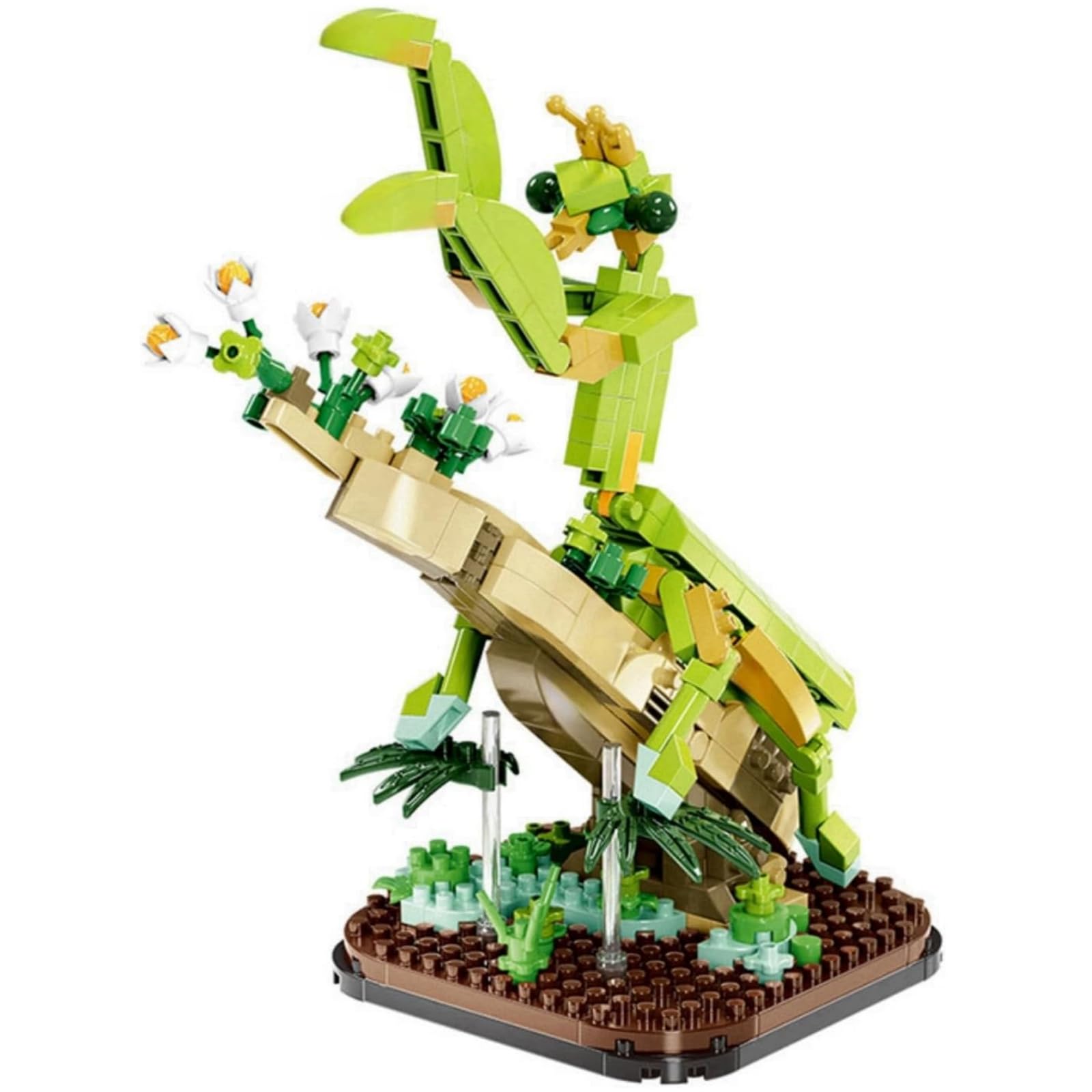 JVAVNE Insect Animal Building Blocks Set, Mantis Cute Building Toy, Mini Animals Building Bricks Kits, Micro Building Model Toy Set for Adults Boys Girls, Creative Home Office Decor Gift, 423PCS