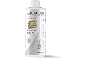 AQUACOOL TREND MAC paint - All In One Chalk paint, Furniture, Cabinet, Countertop, Tile Paint, no primer or sanding needed. Matte Finish. 16.9 Fl Oz (RAL 7047 Telegrey 4)