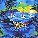 LA LEELA Mens Hawaiian Shirts Short Sleeve Button Down Shirt Men's Casual Shirts Holiday Tropical Summer Party Shirts for Men Funny L Beach, Blue