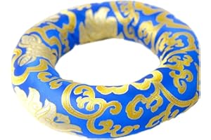 Dharma Guru Cushion Pillow for Tibetan Singing Bowl (Blue, 3 Inch)