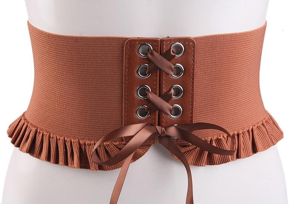 DCY Women Elastic Wide Belt Shirt Accessories Lace Decorative Girdle