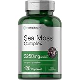 Horb&auml;ach Sea Moss Capsules | 120 Count | Complex Formula with Bladderwrack &amp; Burdock Root | Non-GMO &amp; Gluten Free Supplement