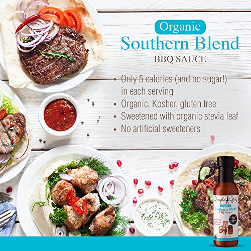 Simple Girl Organic Southern Blend Sugar Free BBQ Sauce - 12 Oz - Liven Up Your Healthy Diet! - Certified Organic - Kosher - Gluten Free - Fits Keto Diet or Low Carb Diet
