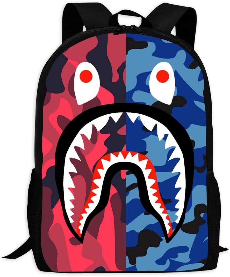 bape shark camouflage backpack