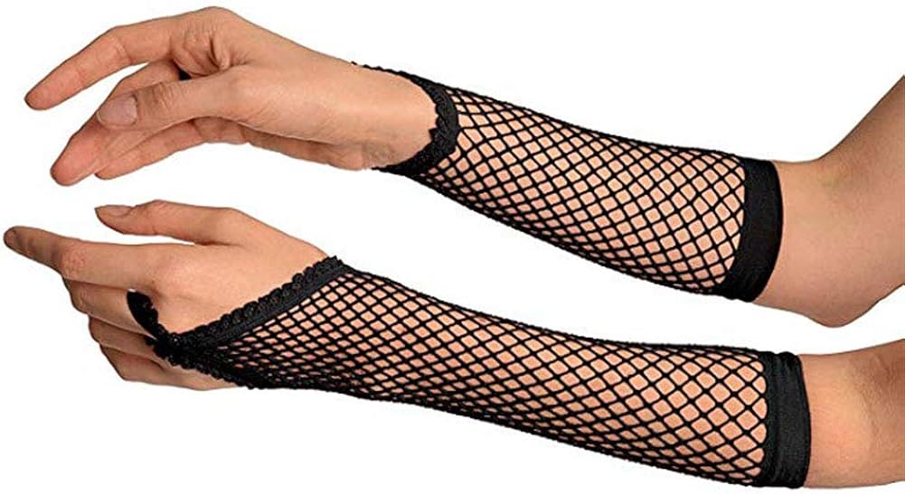 Sun.YG Long Gloves Fingerless with Finger Loop 1980