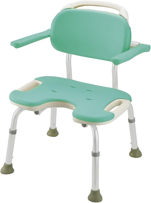 Amazon リッチェル やわらかシャワーチェア ワイドタイプ U型 肘掛付 グリーン リッチェル シャワーチェア