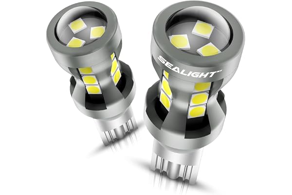 SEALIGHT 921 LED Bulb Reverse Light with 3030-SMD LED Chips, 912 906 904 W16W T15 921 LED Bulb with Projector Replacement for