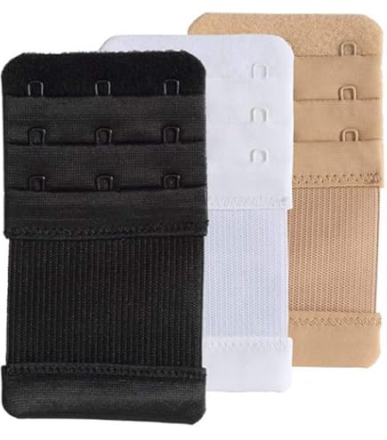Dritz Extensor De Sujetador Para Mujer, Negro, 2-1 4