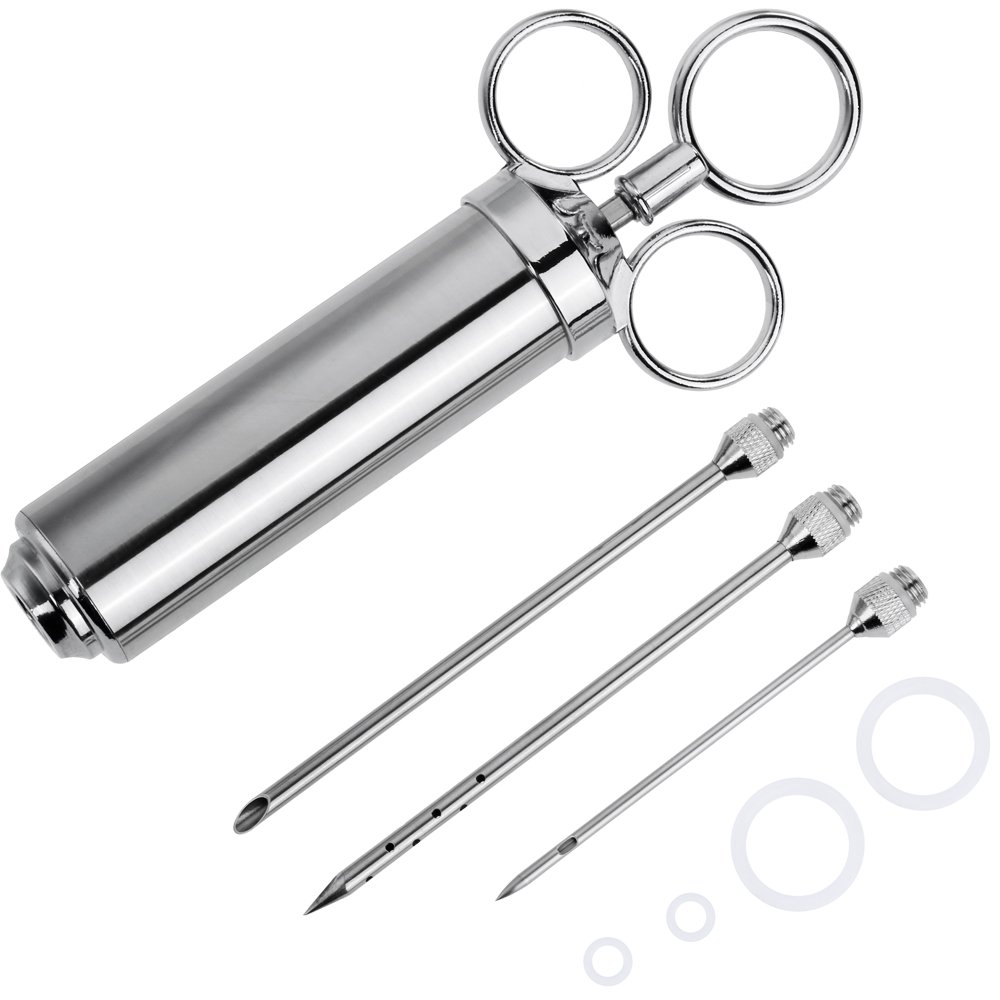 Buy Meat Injector Stainless Steel 304 Meat Injector Pump Seasoning Kit
