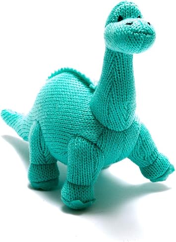 knitted dinosaur rattle