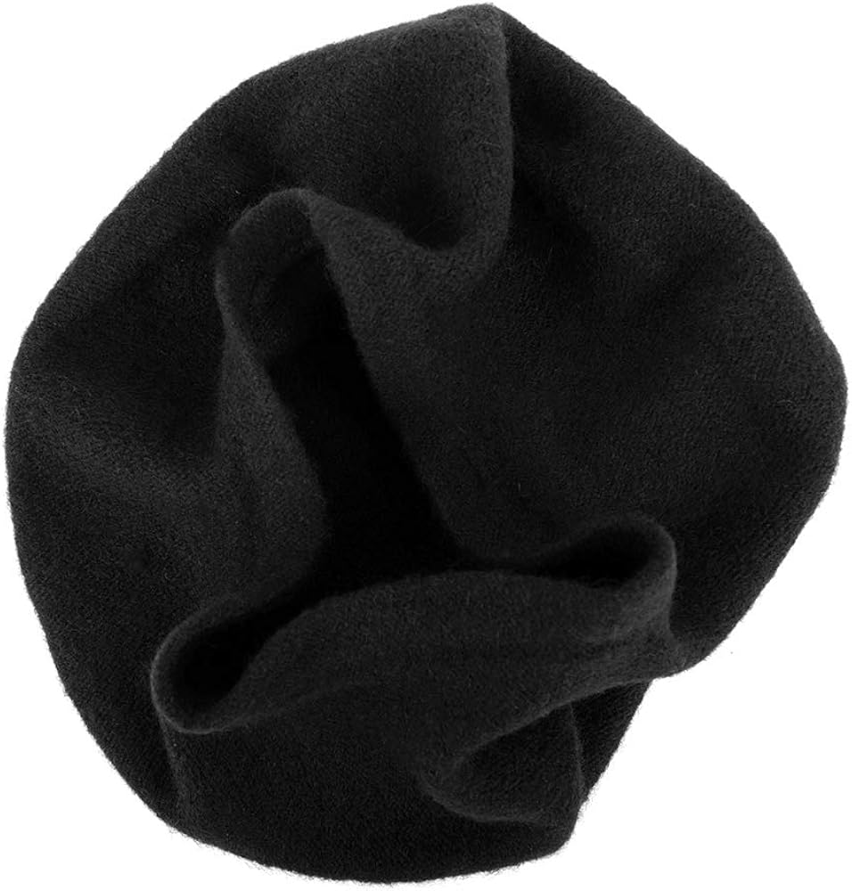 Nollia Women's Solid Color French Beret Wool Material. Classic French, Casual and Chic Lightweight Beanie Cap Hat, Black at  Women’s Clothing store