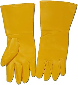yellow superhero gloves