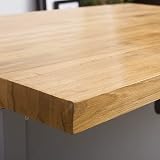 Panana Solid Oak Kitchen Worktop 50x45x0.3cm Unoiled Breakfast Bar view 5
