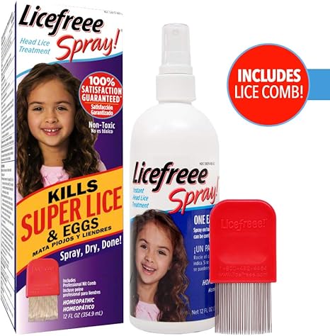 Amazon Com Licefreee Spray Head Lice Treatment For Kids And